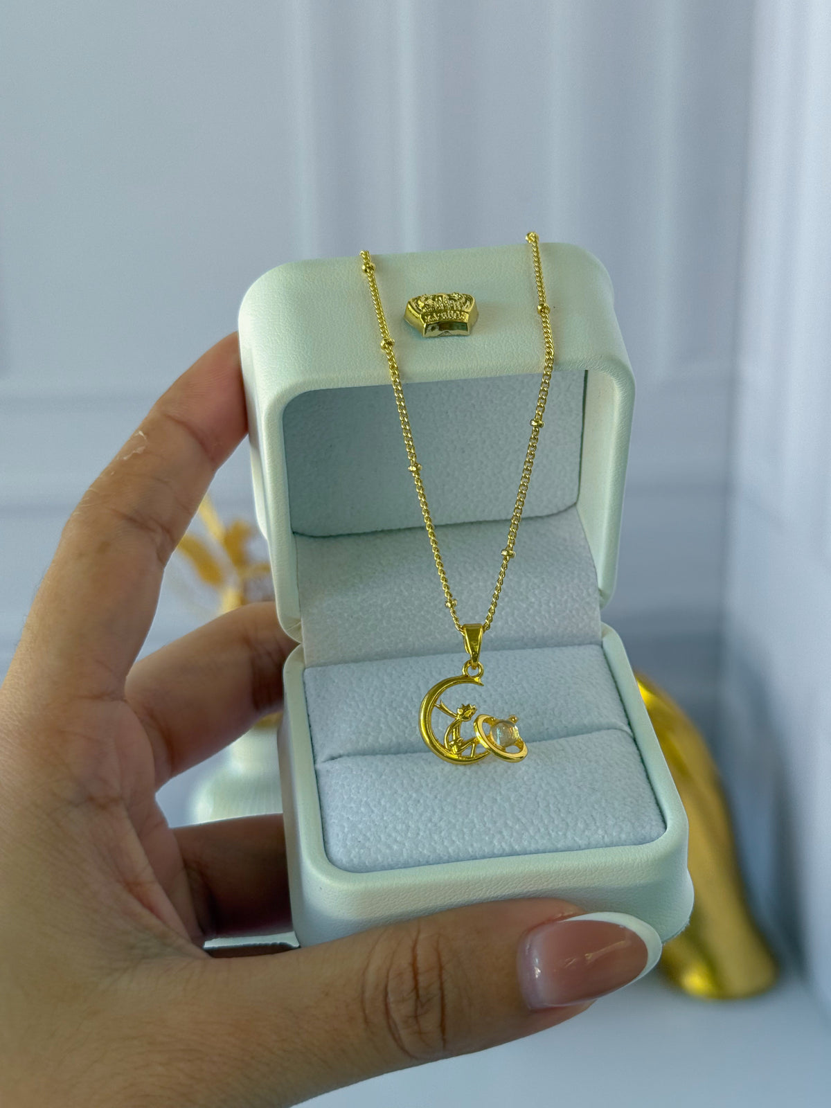 Cadena con dije del Principito