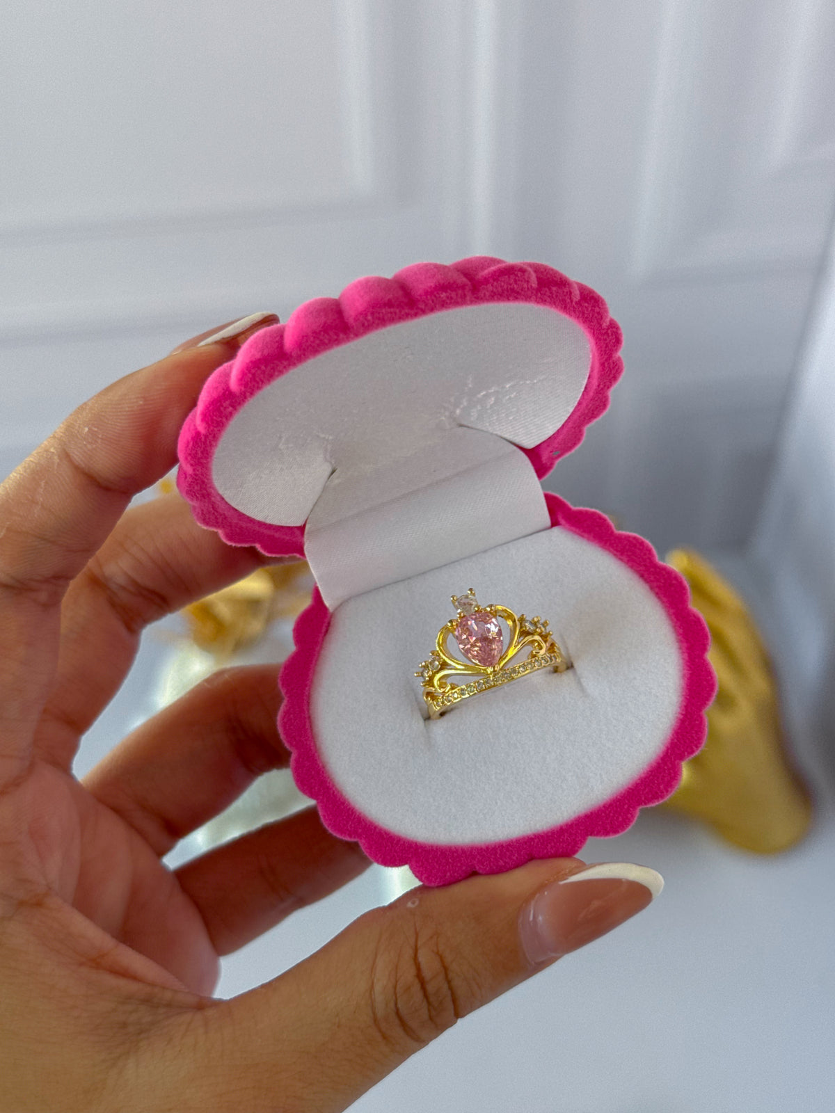 Anillo promesa corona