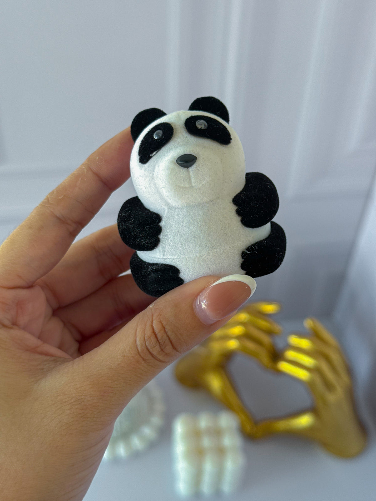 Anillo promesa cofre panda