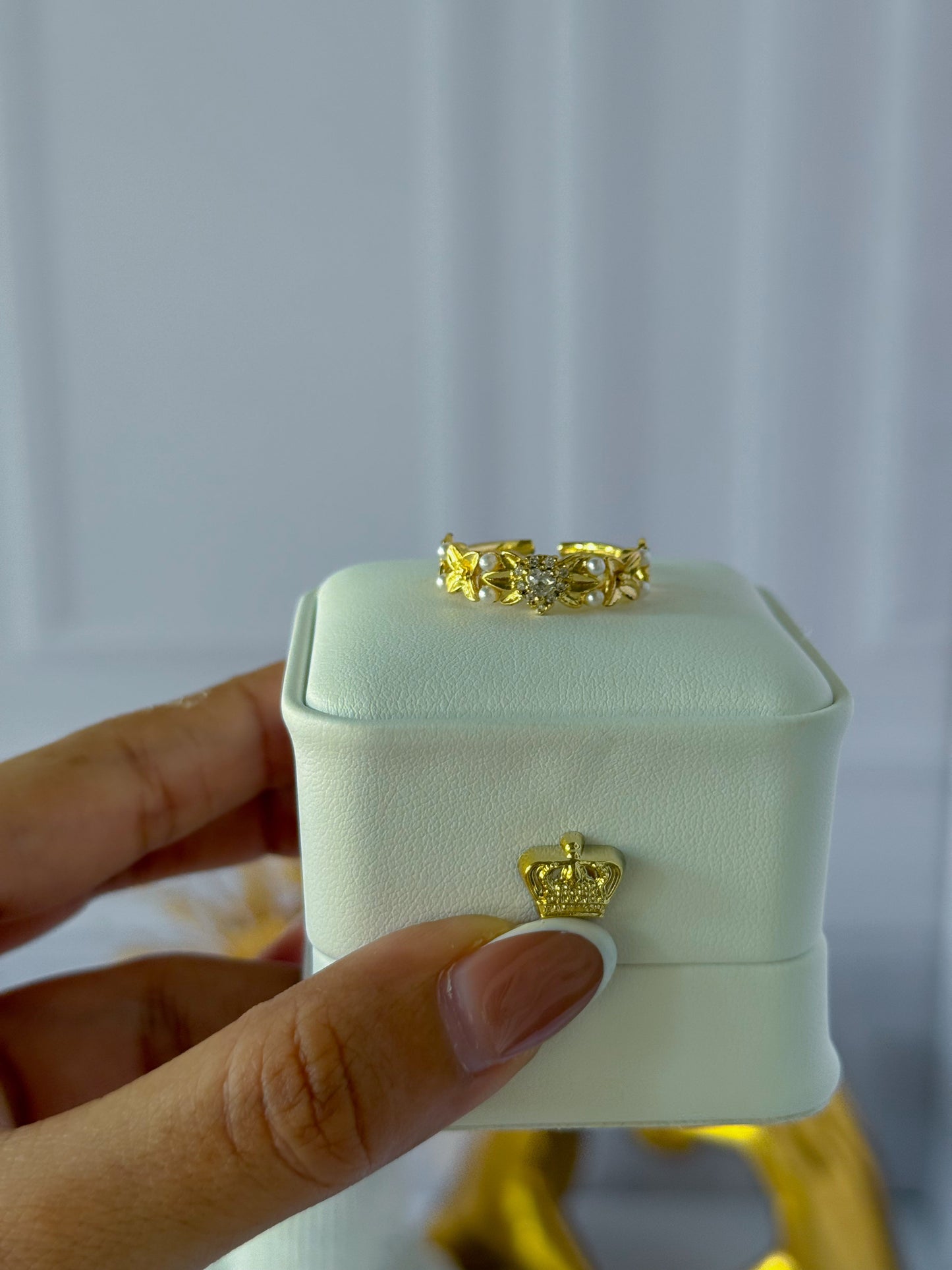 Braided heart ring