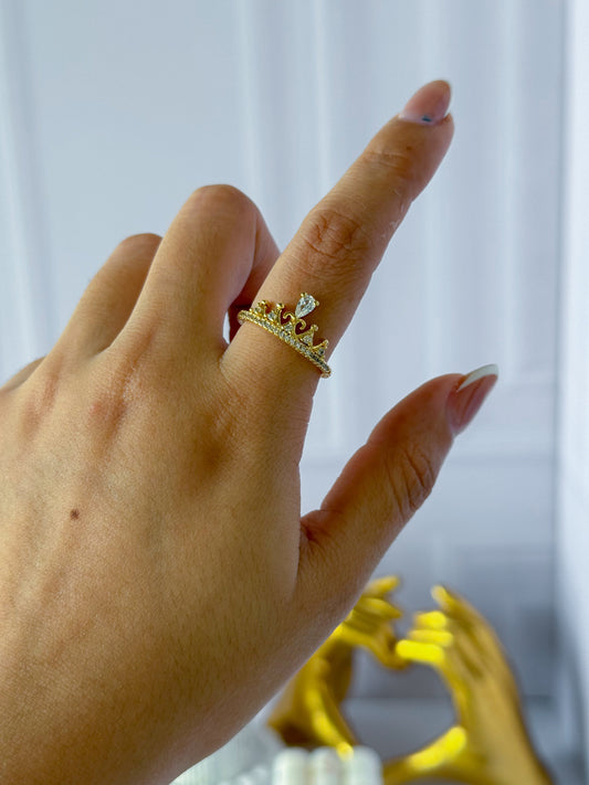 Thin crown ring