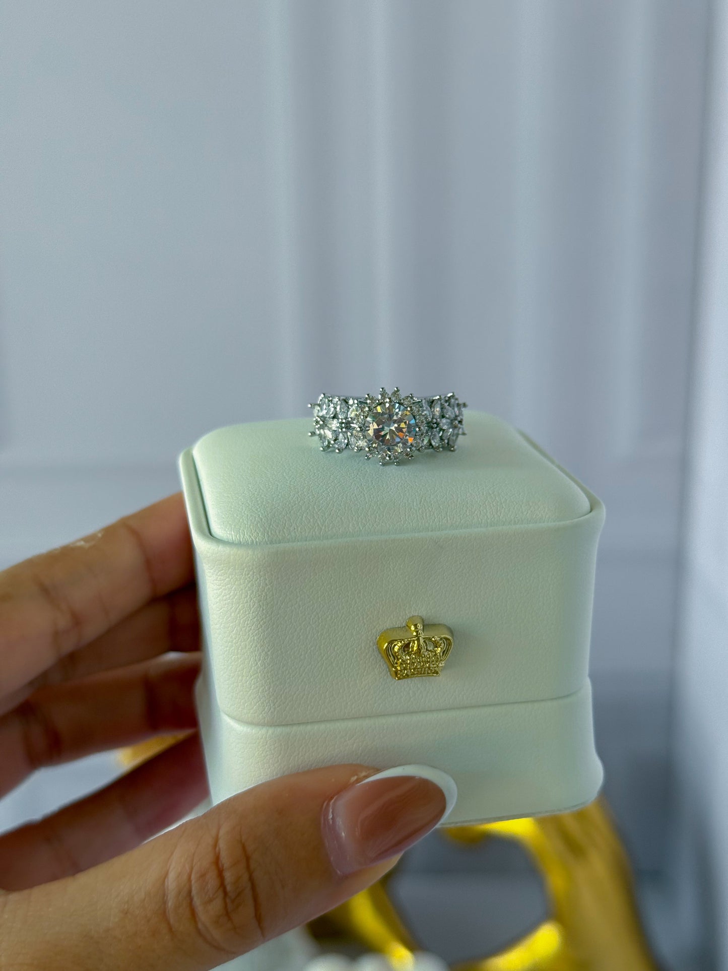 Large silver ring