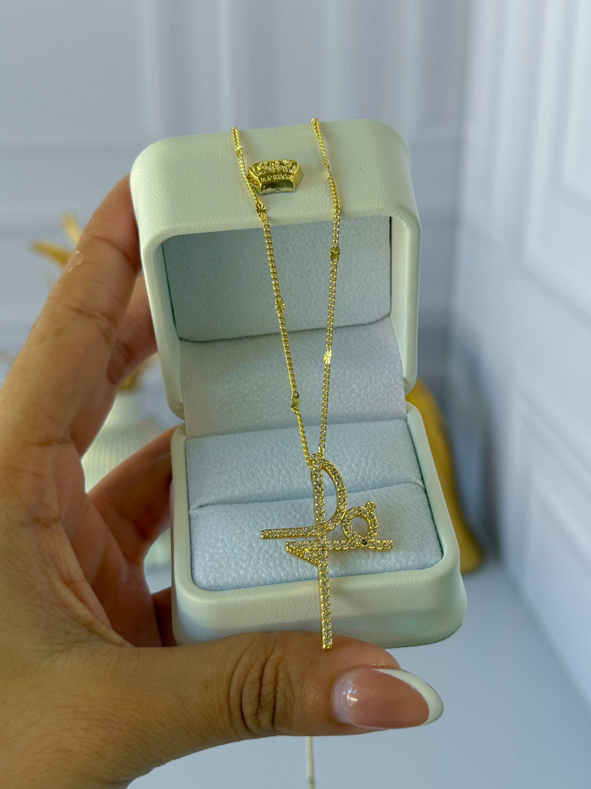 Cadena de perlas grandes