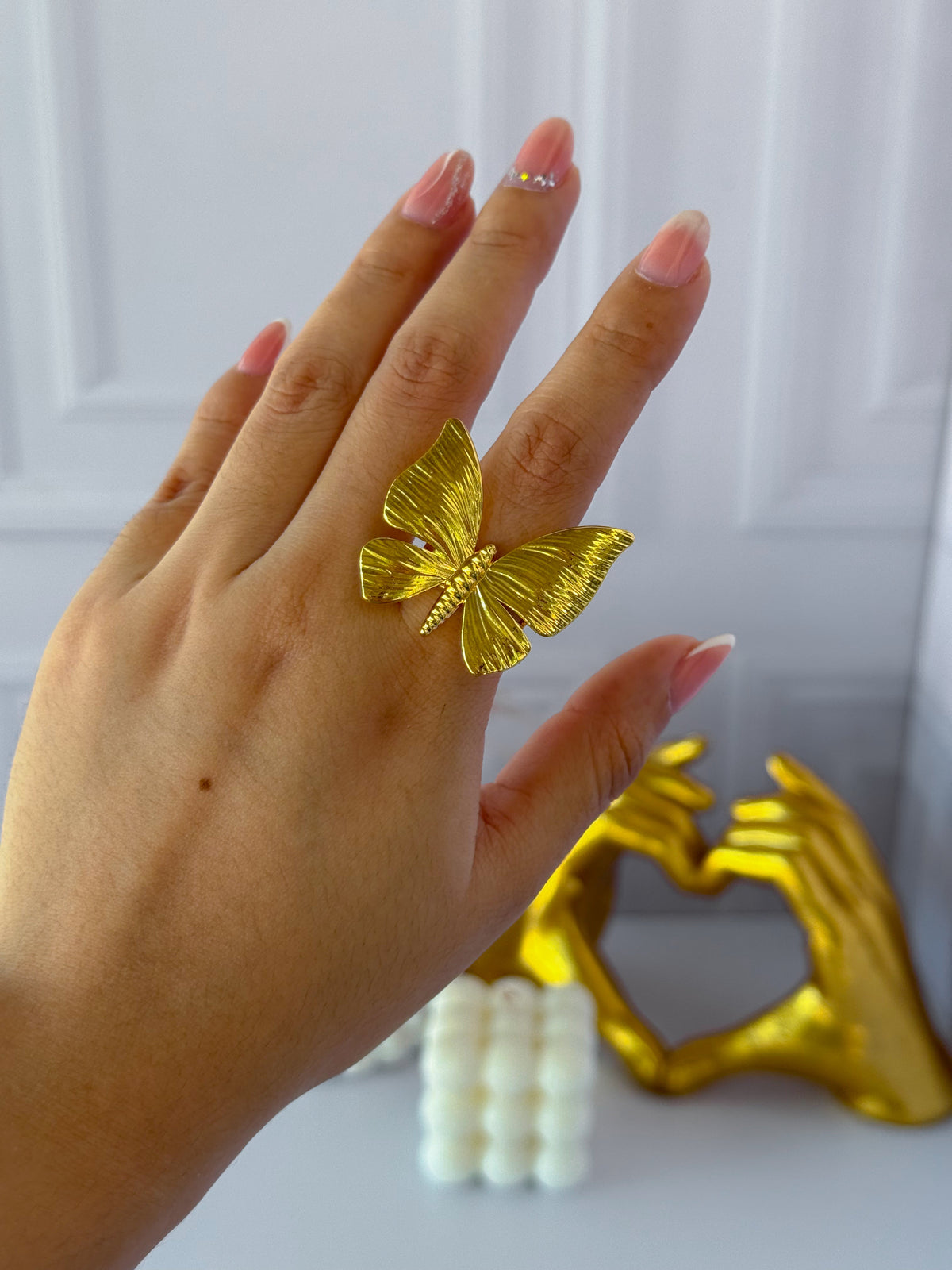 Large butterfly ring