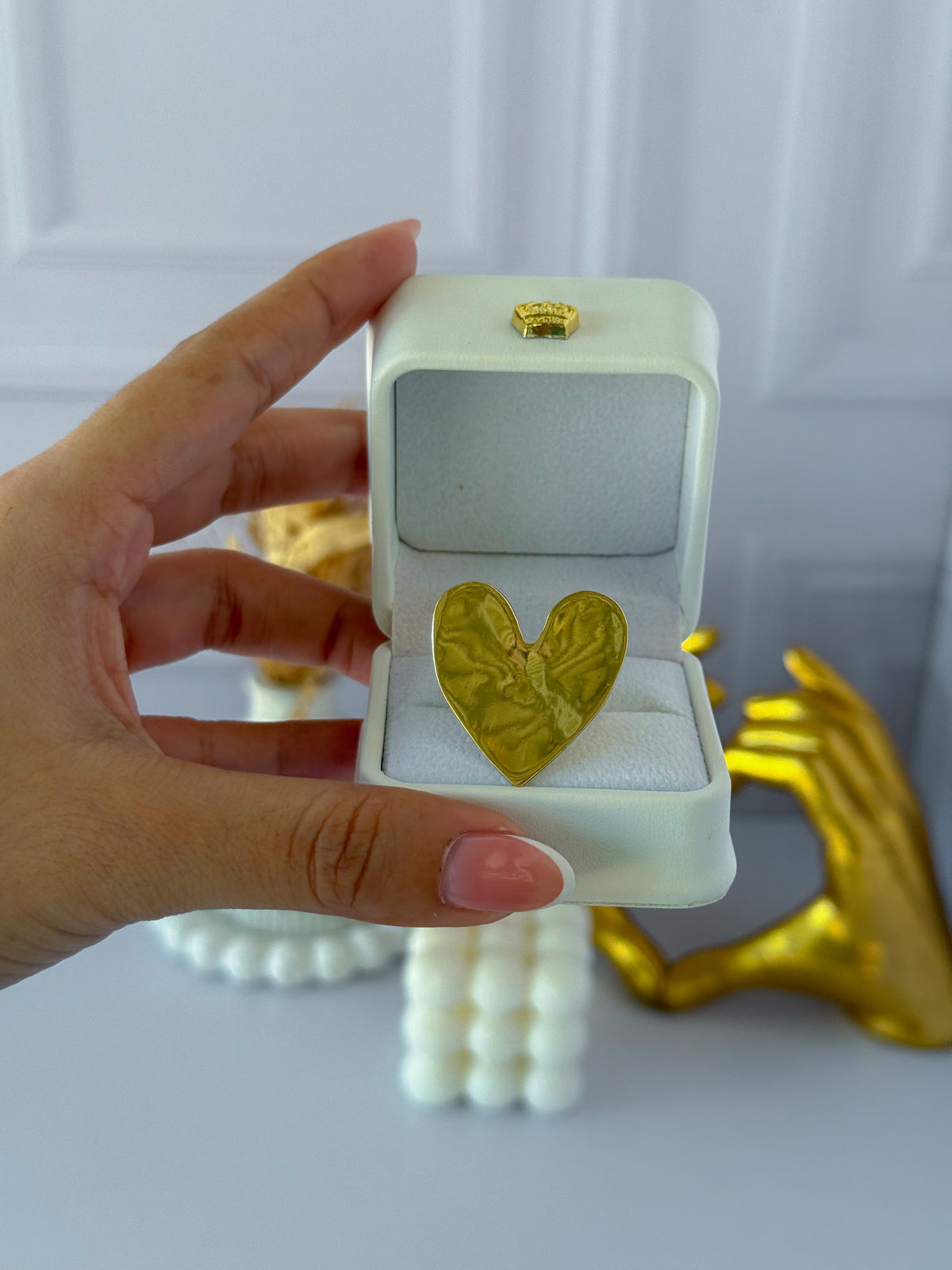 Large heart ring