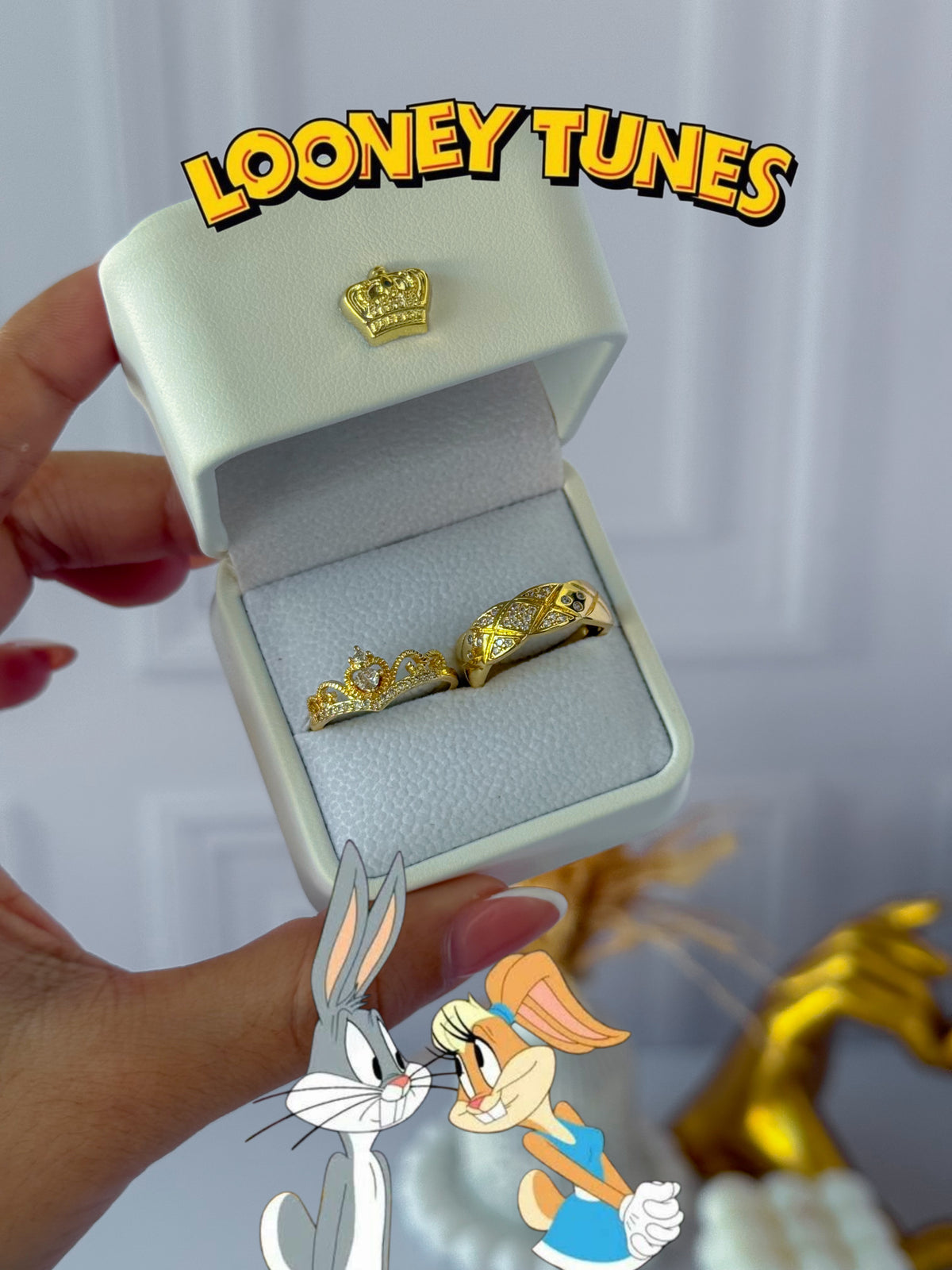 Anillos promesa “Looney Tunes”