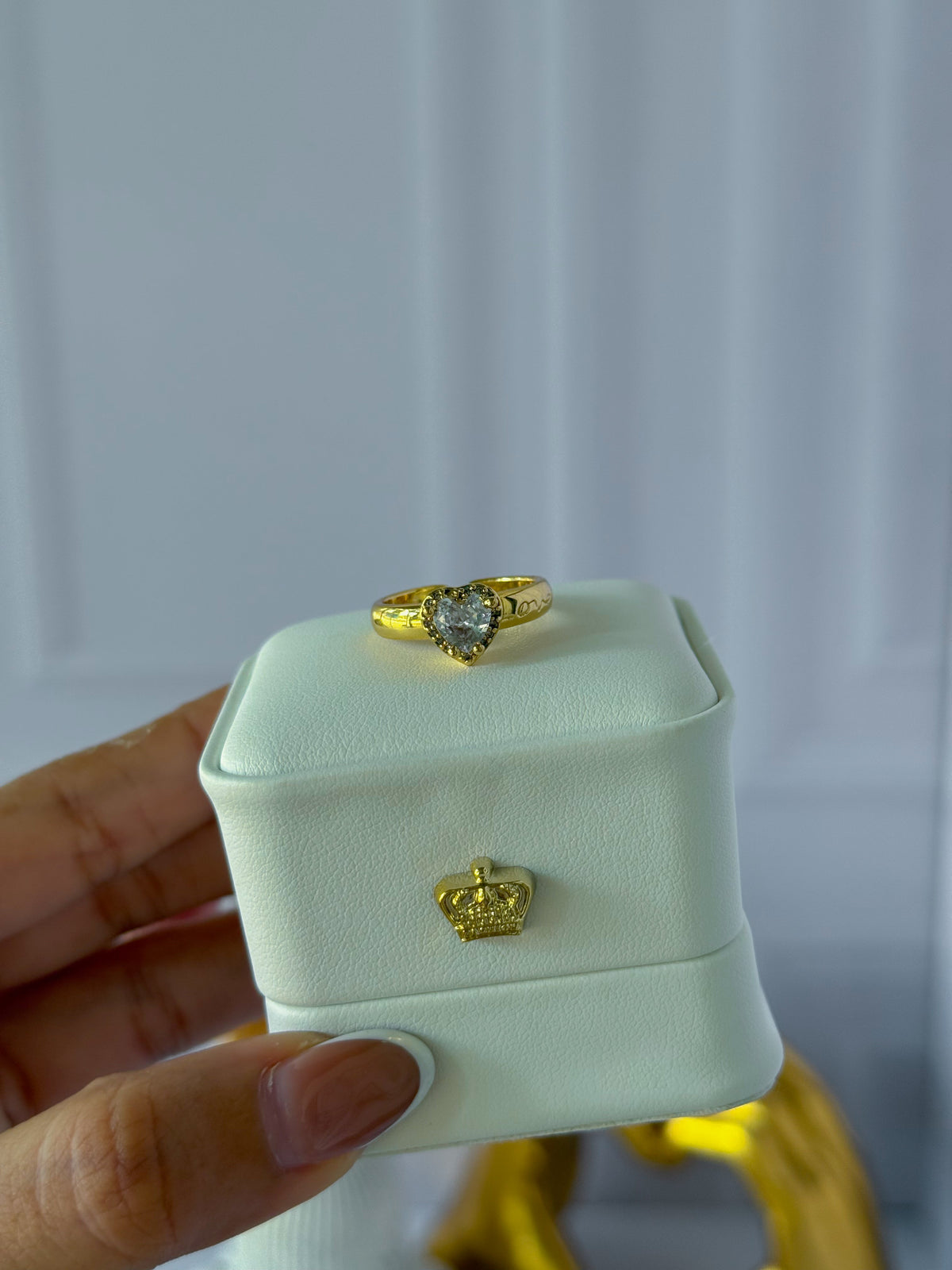 Anillo de corazón "love"
