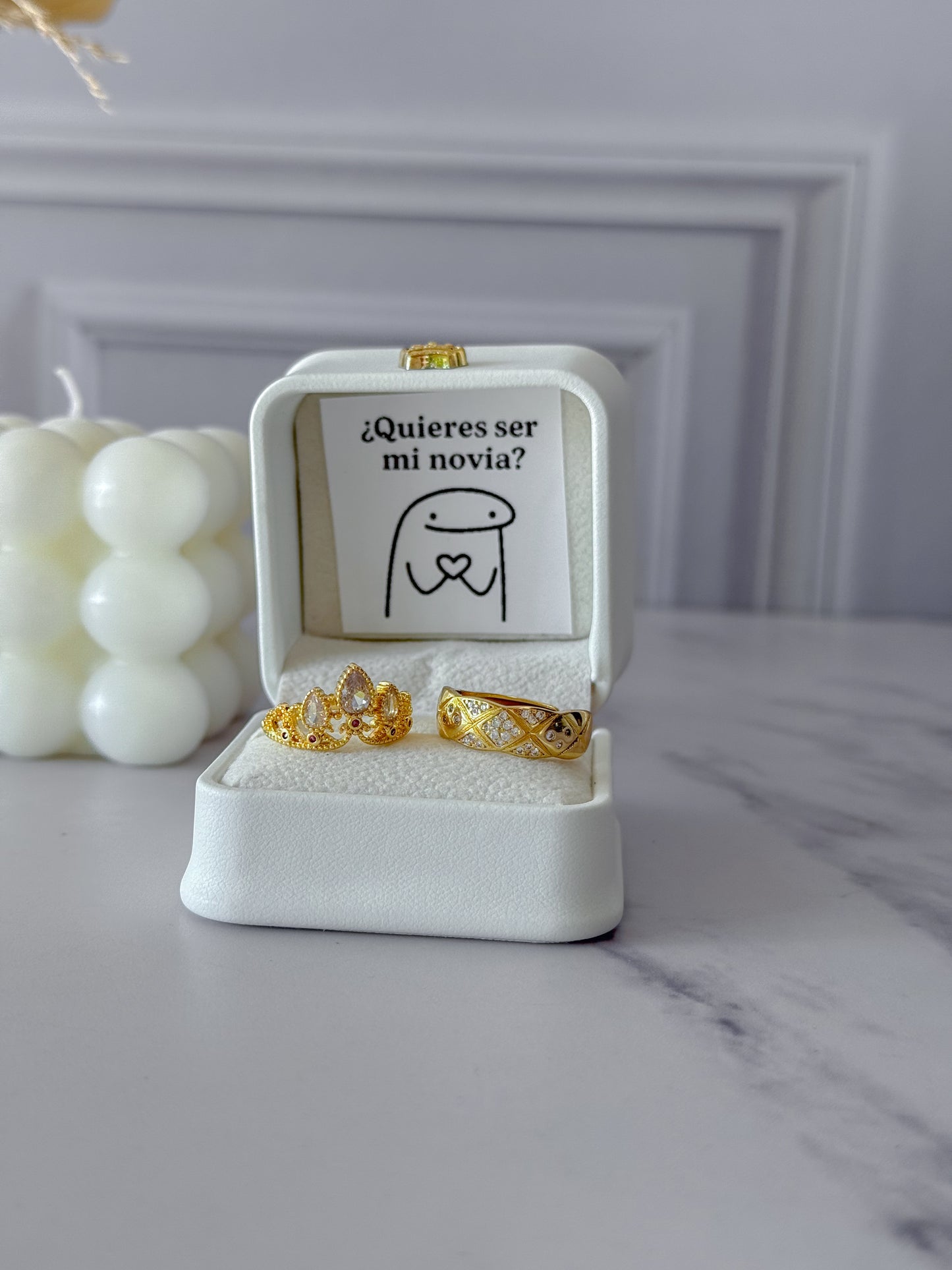 Anillos promesa ¿Quieres ser mi novia?