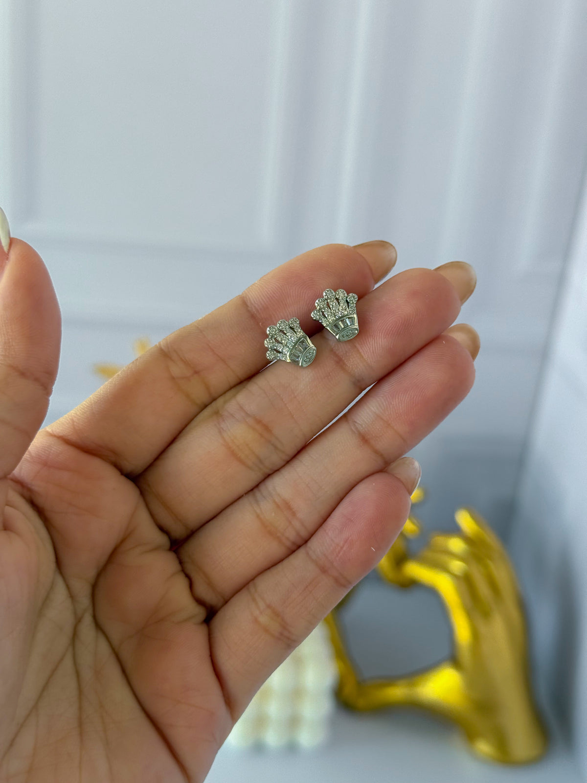 Rolex de plata con parte superior de topo