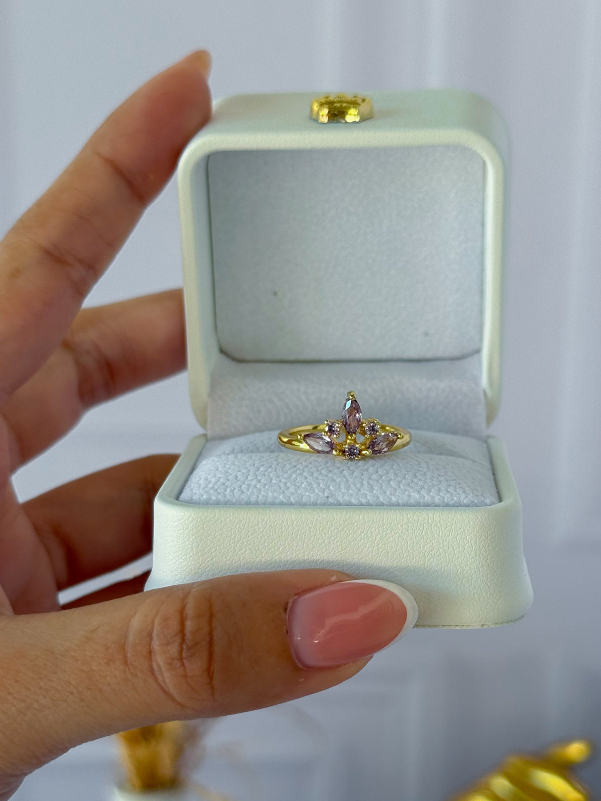 Purple crown ring