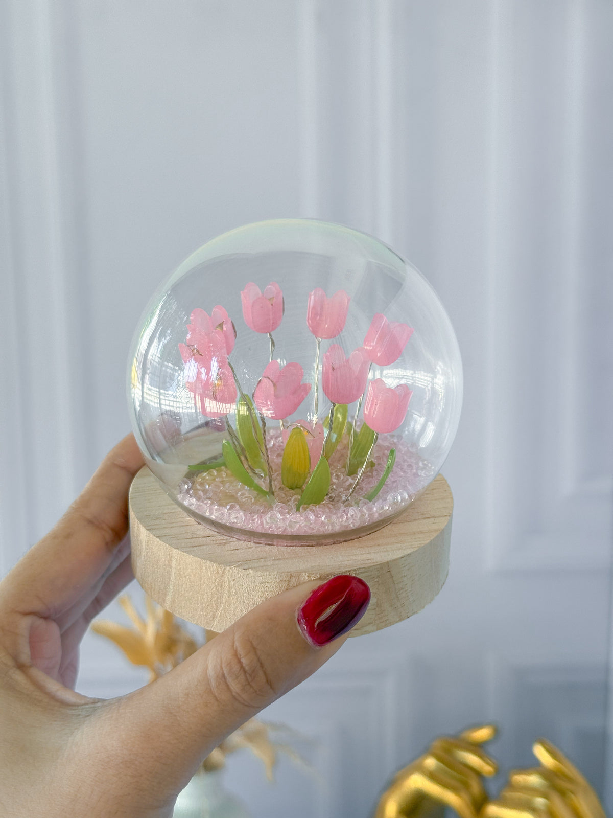 Pink Tulip Lamp