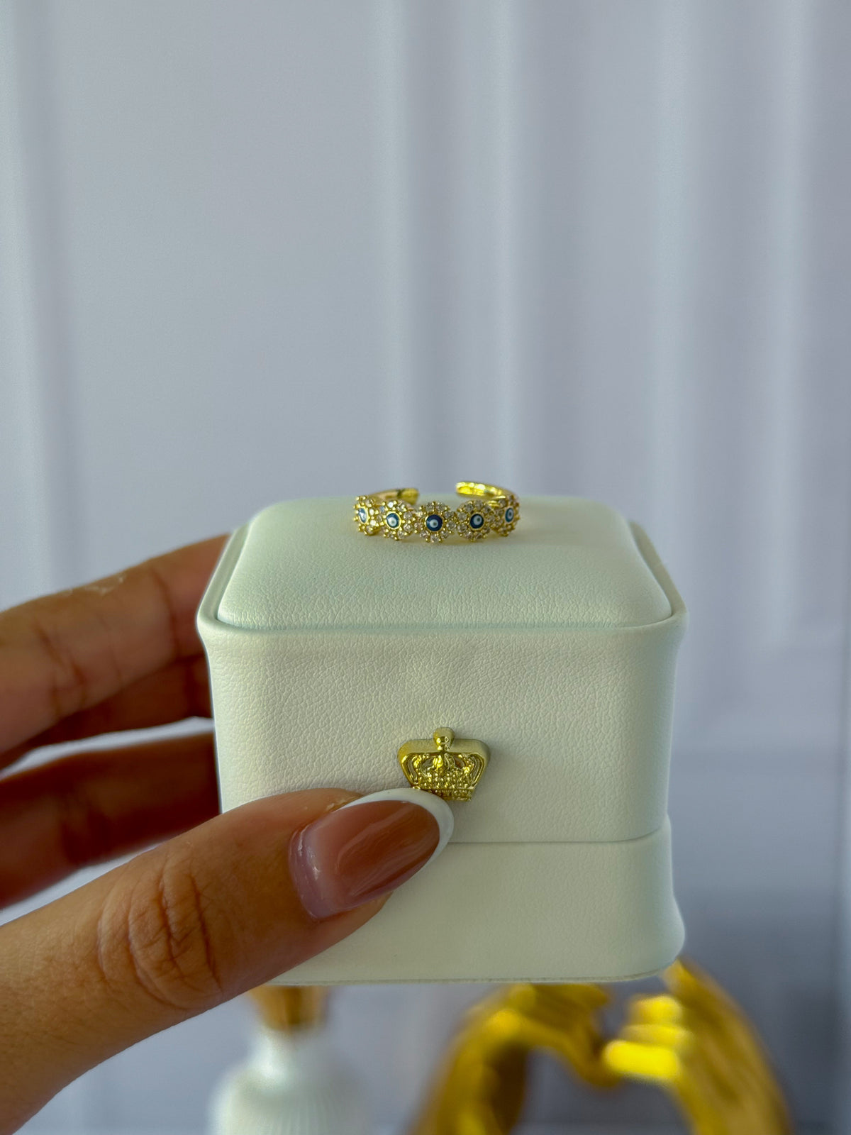 Small Turkish eye ring