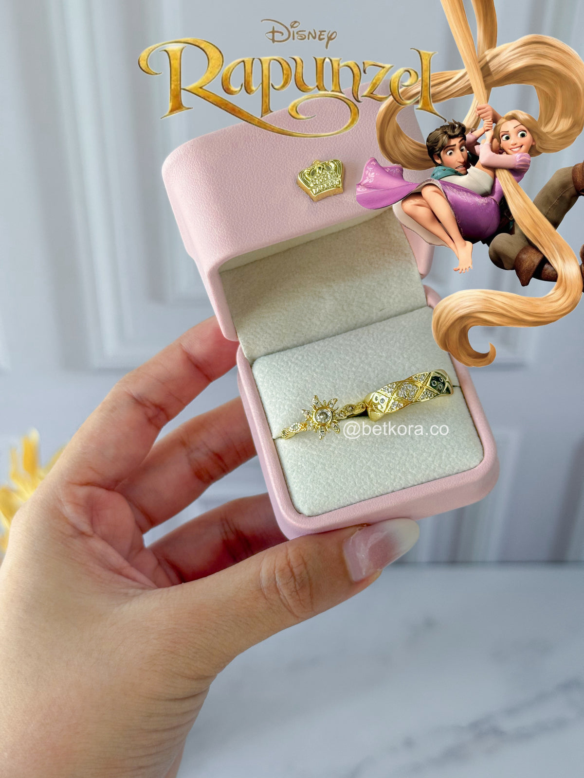 Anillos promesa rapunzel