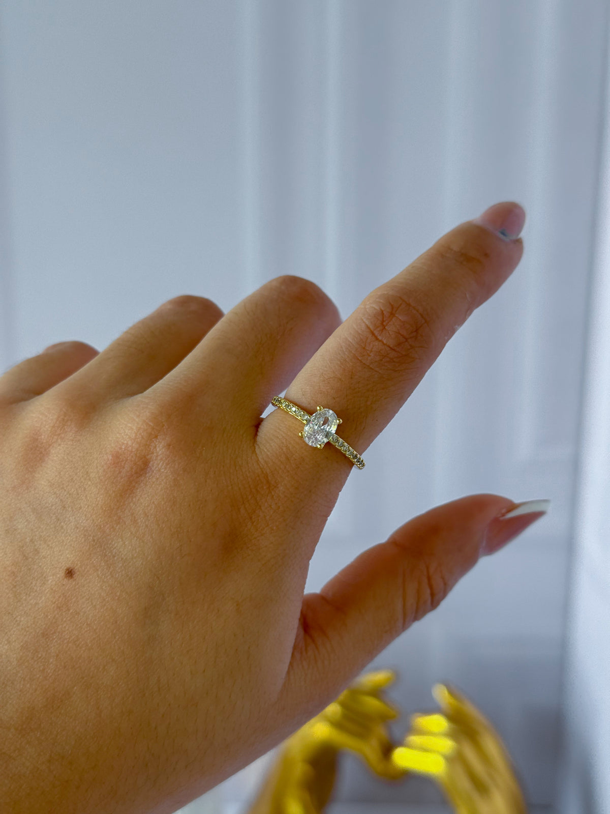 Gold Oval Ring