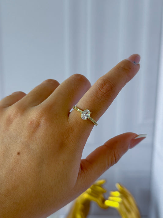 Gold Oval Ring