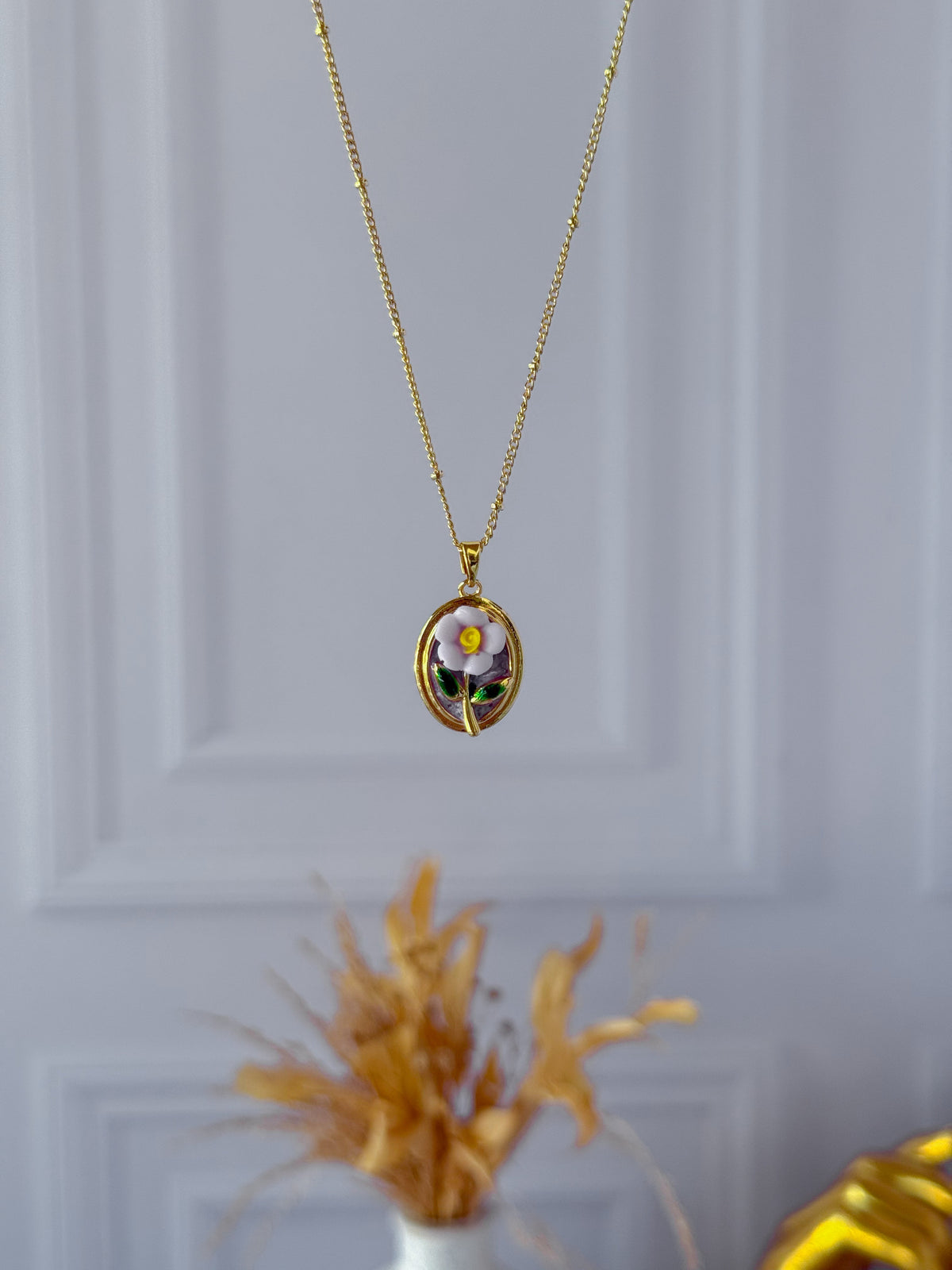 Purple flower chain