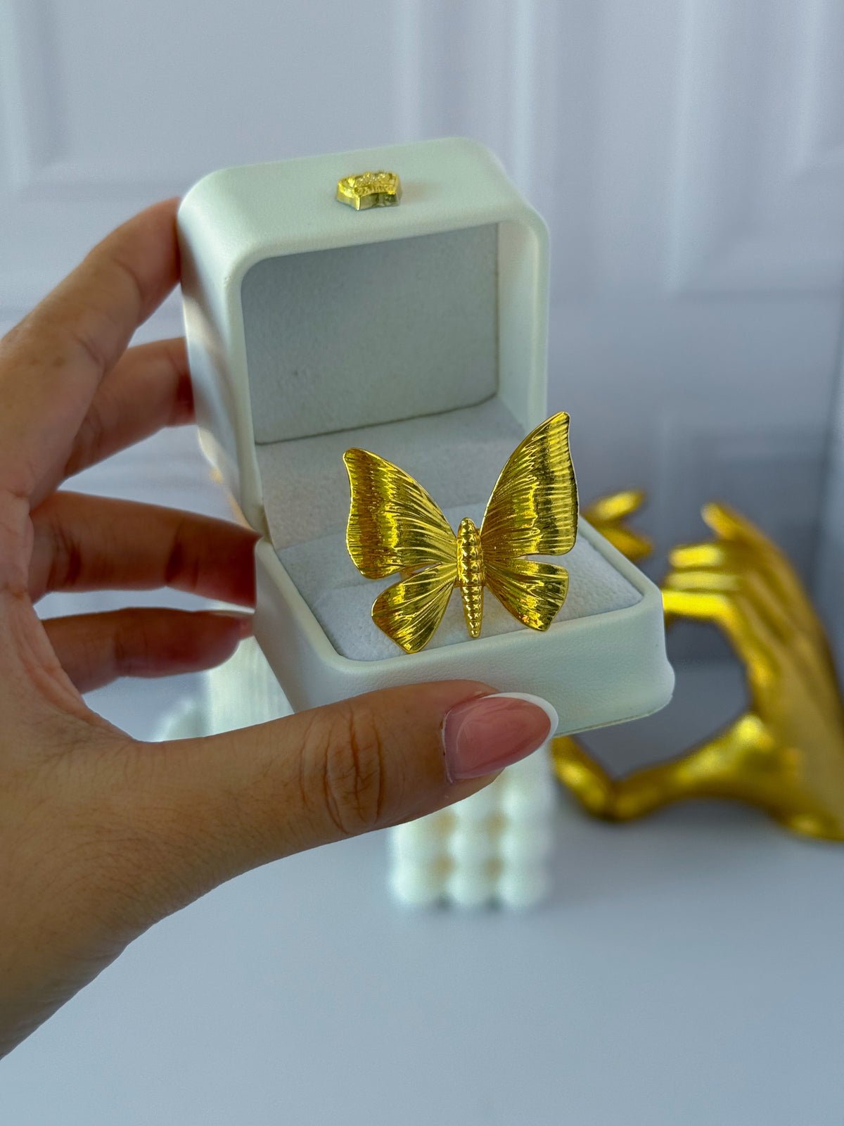 Large butterfly ring