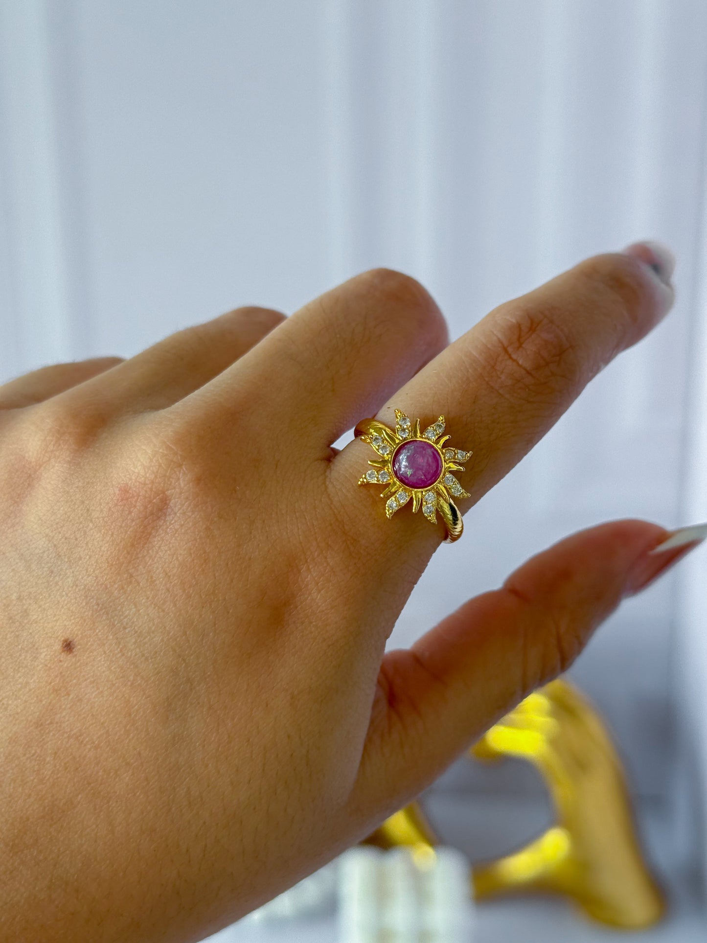 Anillo sol Rapunzel morado
