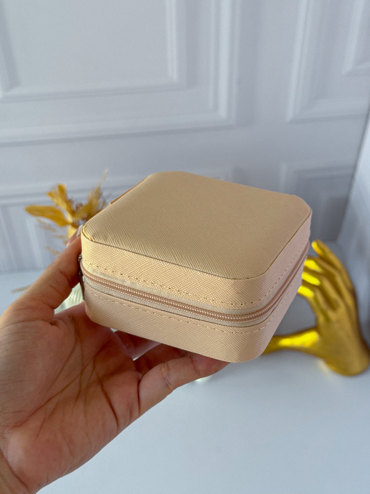 Estuche joyero de viaje rosado