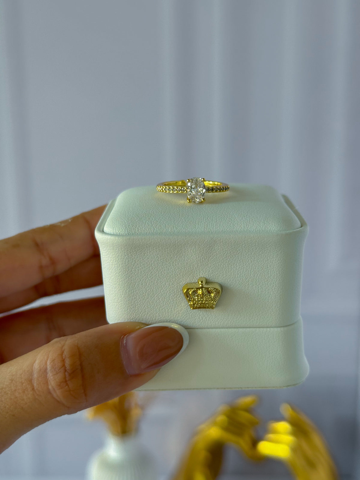 Gold Oval Ring