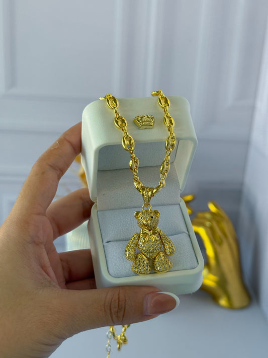 Gucci - Cadena de osito grande tejido
