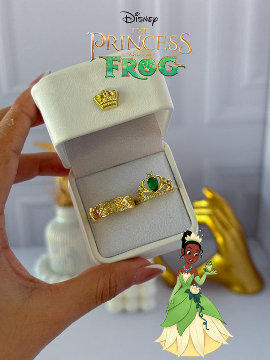 Anillos promesa “la princesa y el sapo”