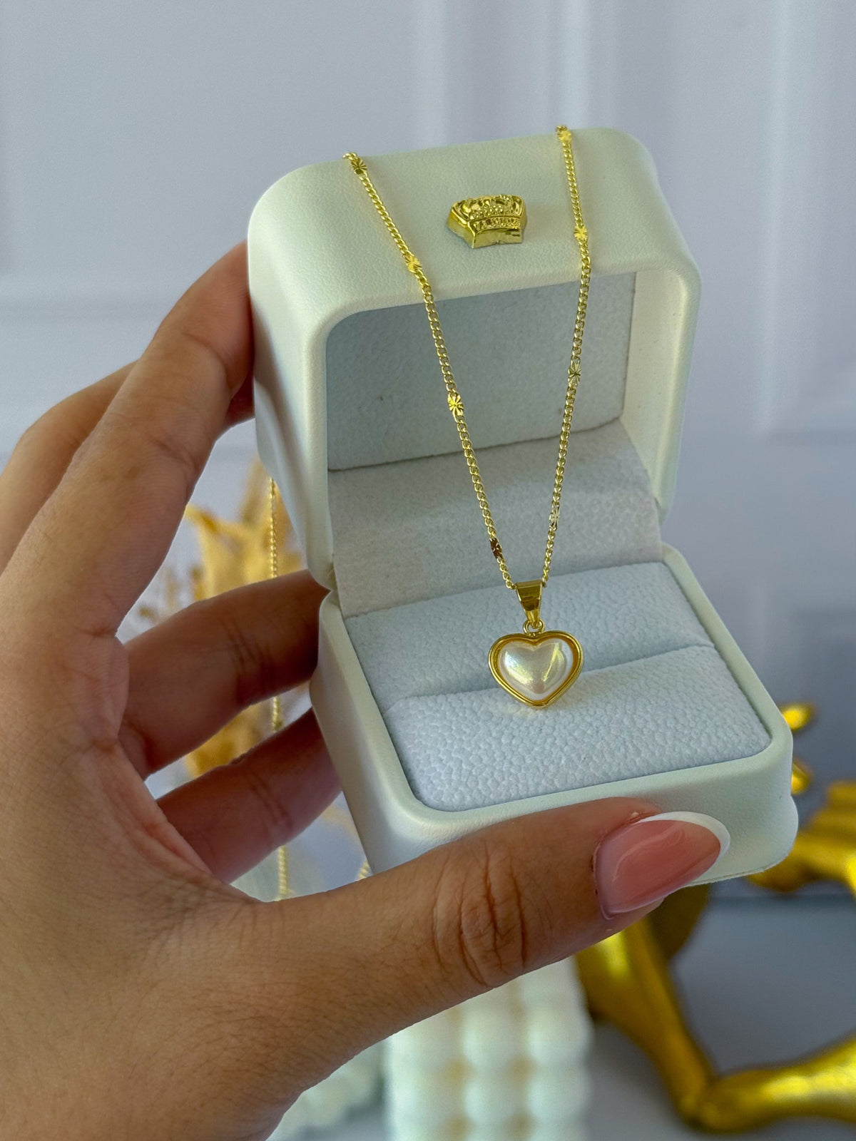 Heart beaded chain