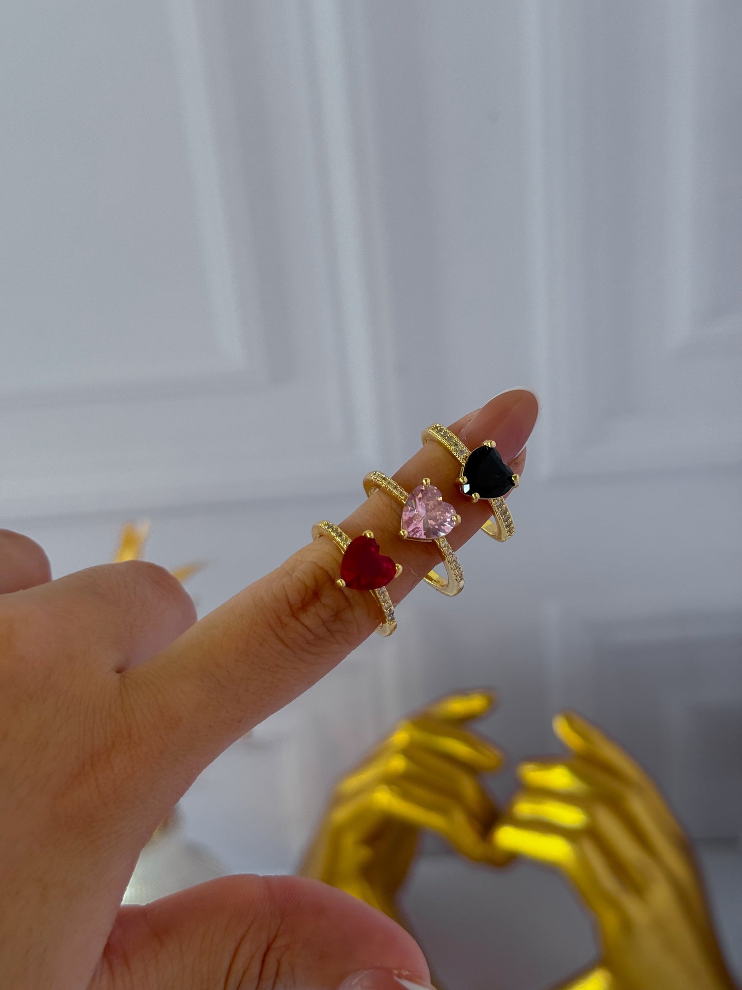 Anillo de corazón grande