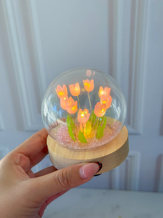 Pink Tulip Lamp