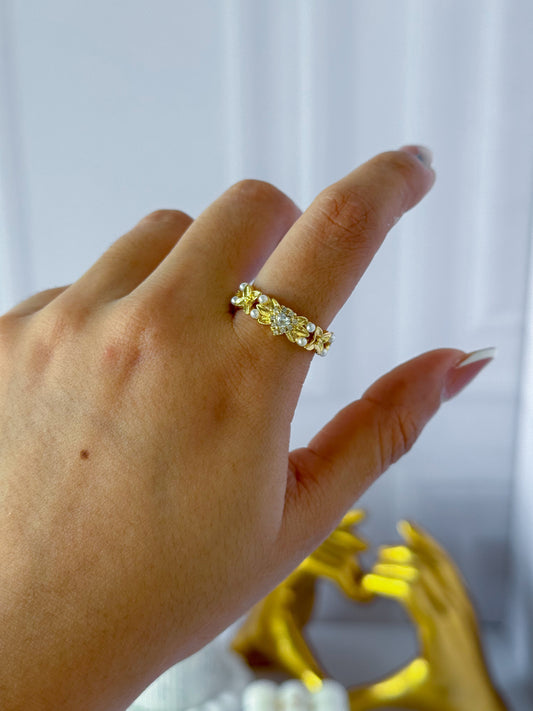 Braided heart ring