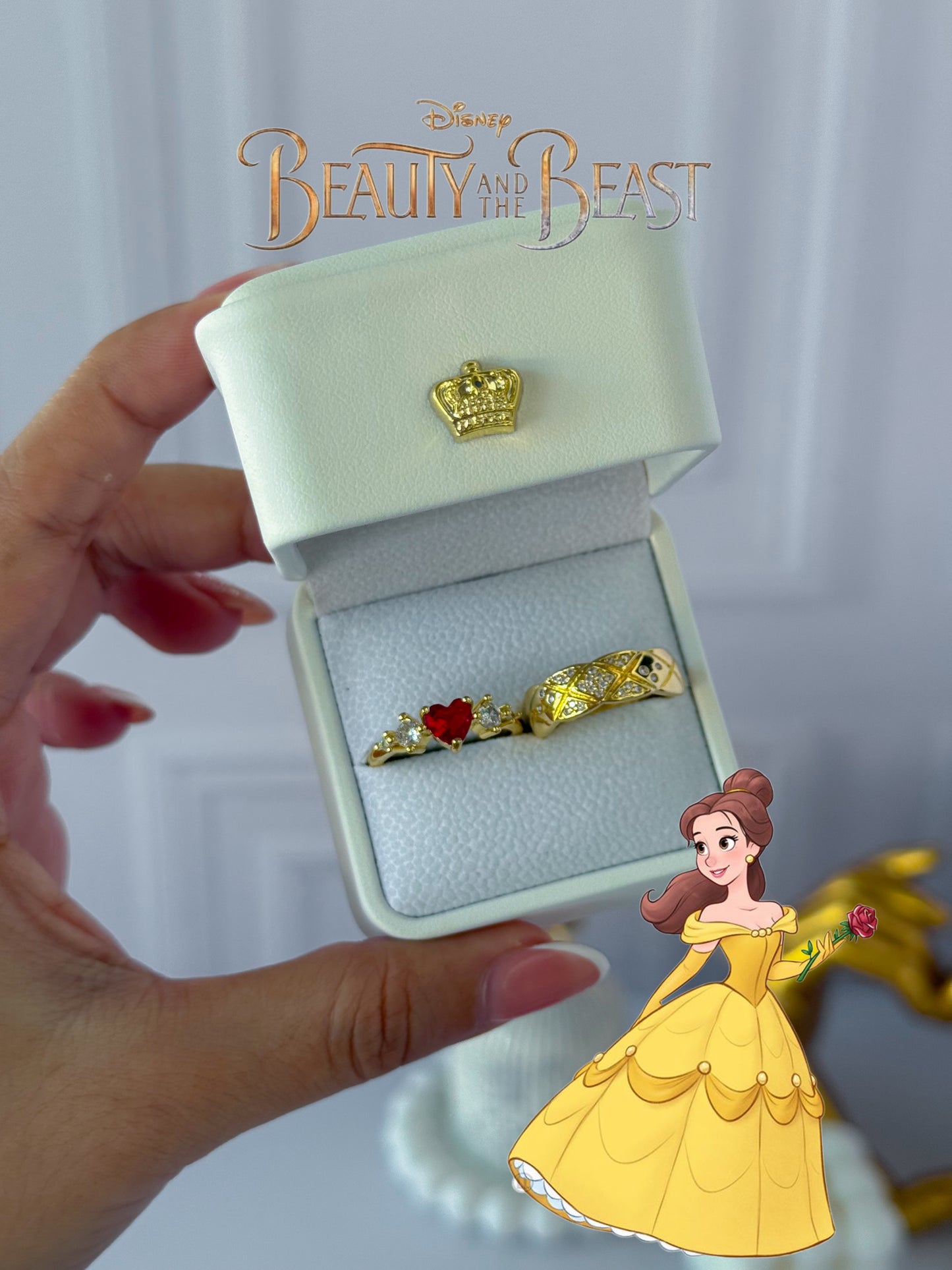 Anillos Promesa “Beauty and the Beast”